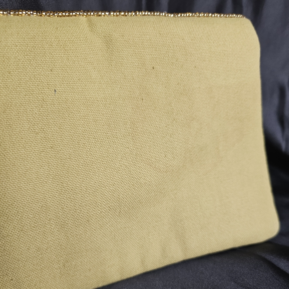 Sfera Femme Gold Beaded Clutch With Stone Accents - Picture 6 of 11